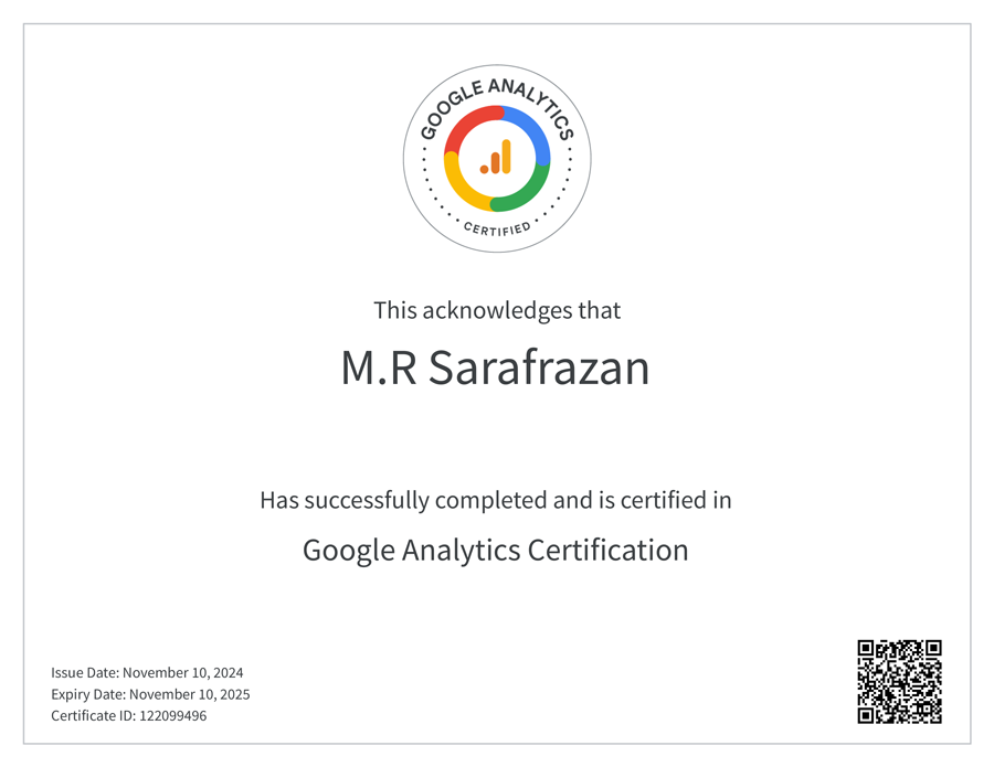 Google Analytics Certification